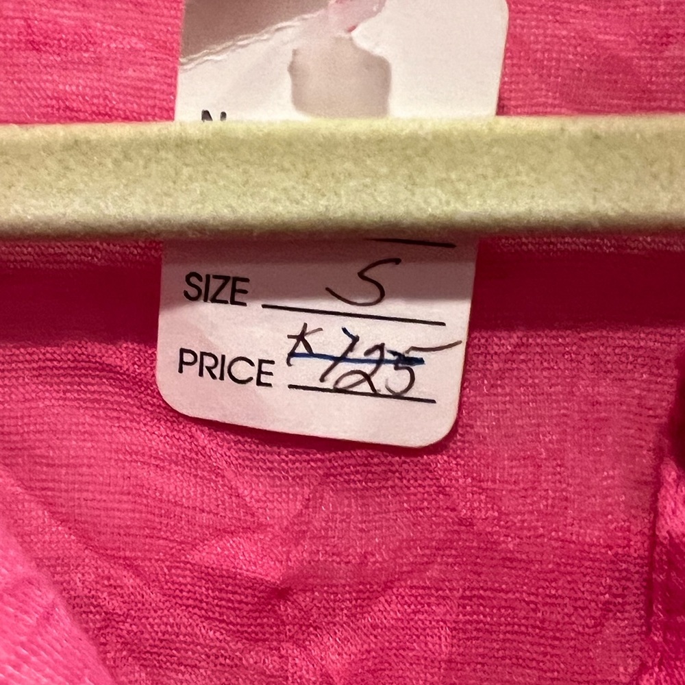 NWT-Pure Amici pink button down shirt with roll up sleeves - Picture 3 of 4